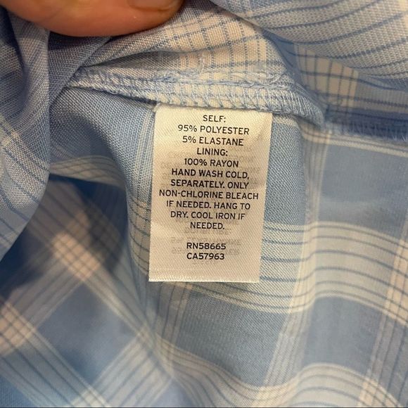 Nordstorm Bp Gingham Sheath Cami Mini Dress in Blue BabyDoll Mini Dress - Picture 7 of 10